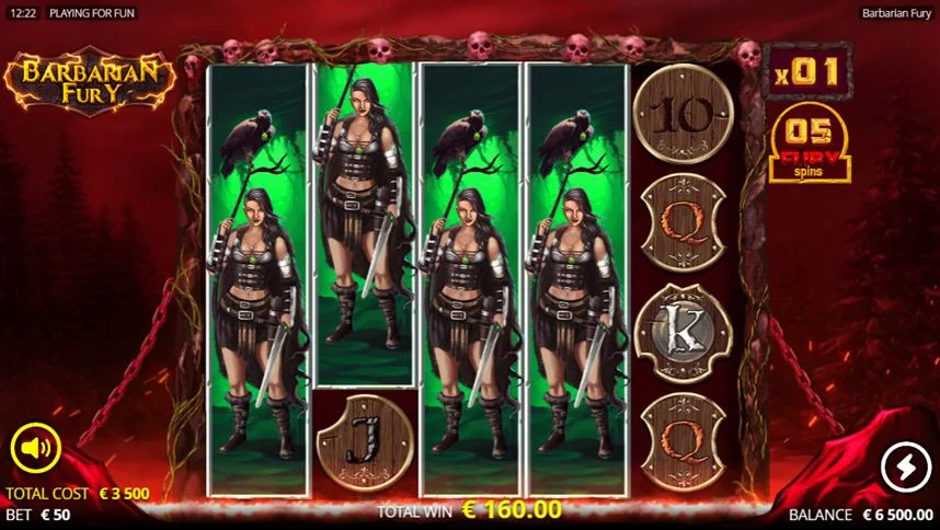 Screenshot gameplay Barbarian Fury