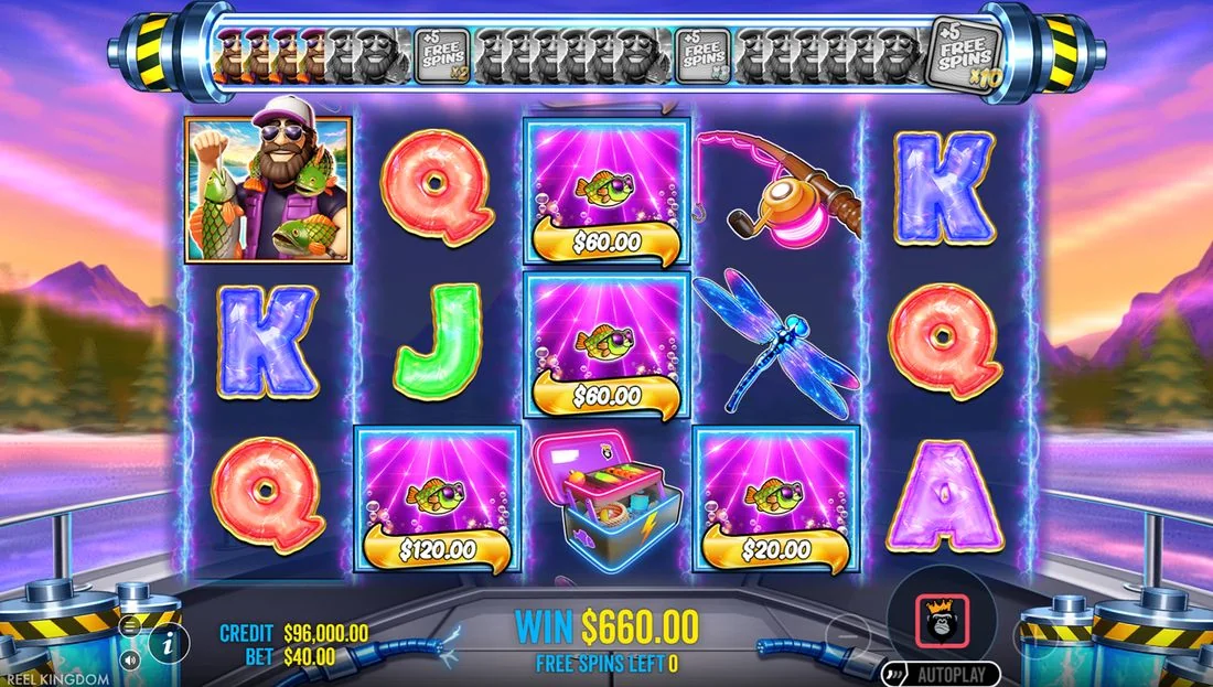 Screenshot gameplay Big Bass Blast