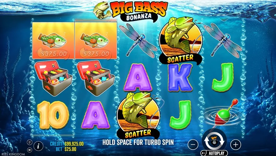 Screenshot gameplay Big Bass Bonanza