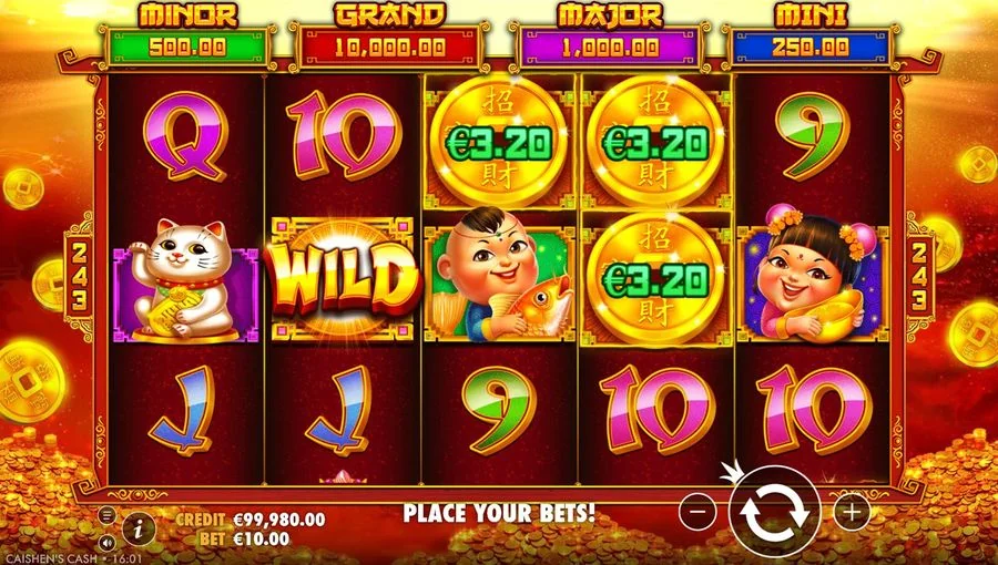 Screenshot gameplay Caishens Cash Pots