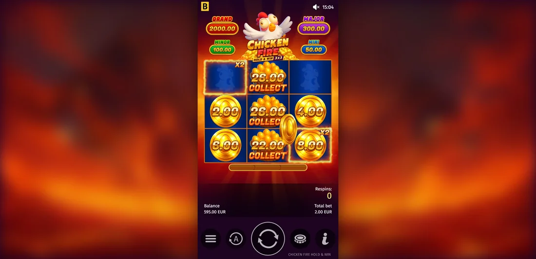 Screenshot gameplay Chicken Fire