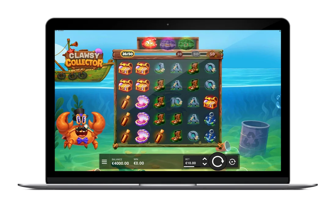 Screenshot gameplay Clawsy Collector