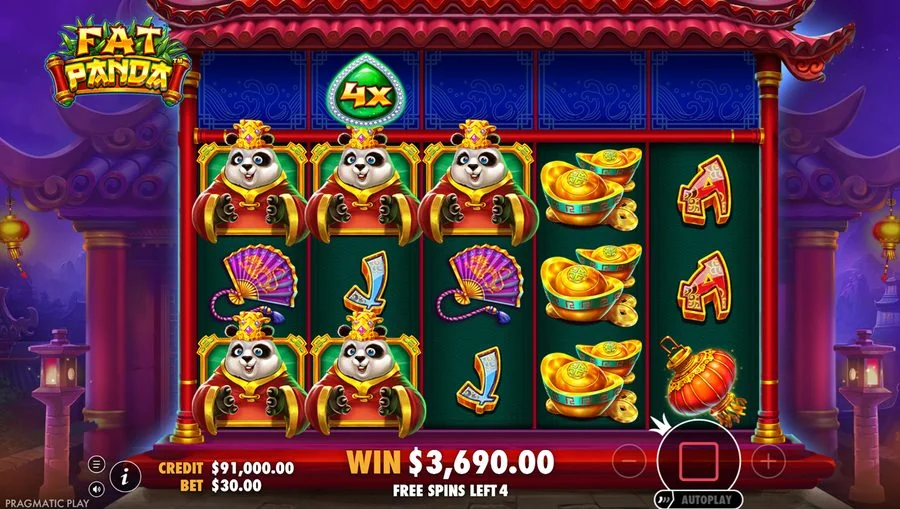 Screenshot gameplay Fat Panda