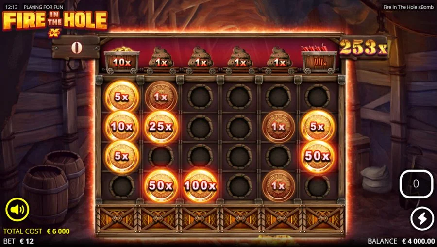 Screenshot gameplay Fire in the Hole
