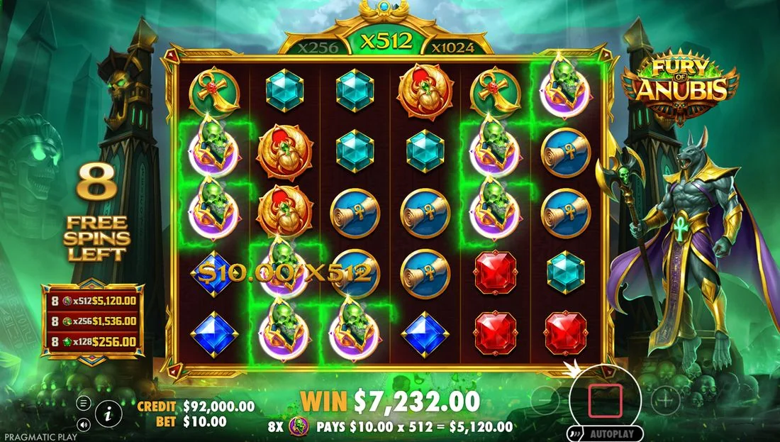 Screenshot gameplay Fury of Anubis