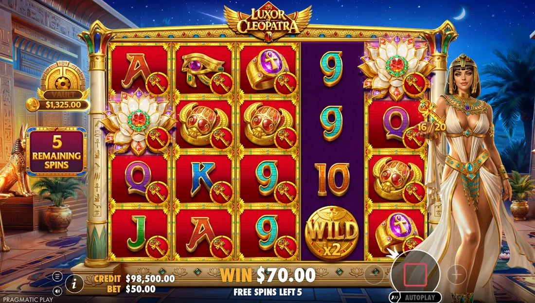 Screenshot gameplay Luxor of Cleopatra