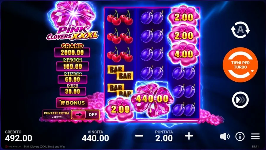 Screenshot gameplay Pink Clovers Xxxl