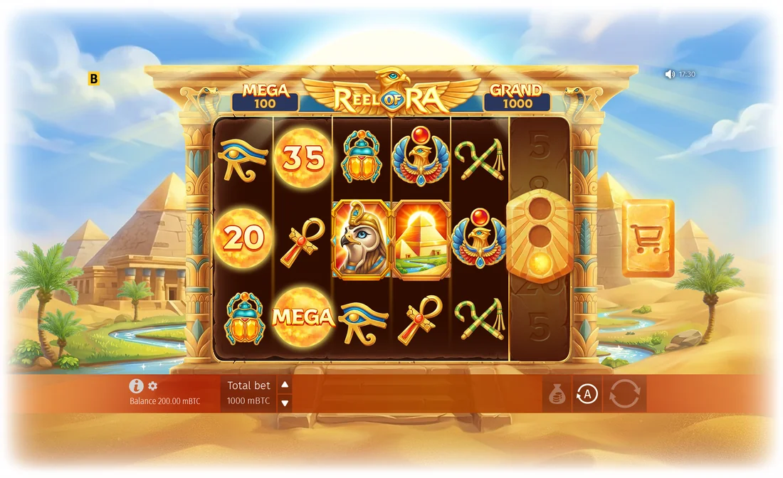 Screenshot gameplay Reel of Ra