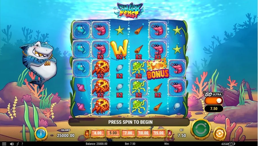 Screenshot gameplay Shark Feast
