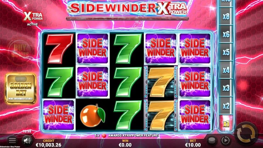 Screenshot gameplay Sidewinder Xtra Power