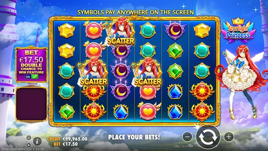 Screenshot gameplay Starlight Princess