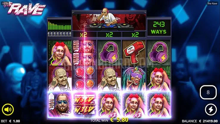 Screenshot gameplay The Rave