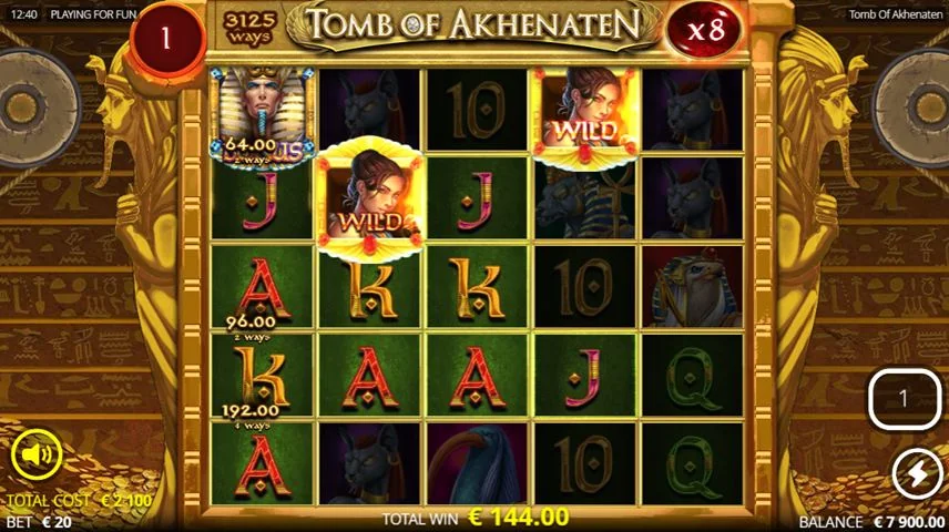 Screenshot gameplay Tomb of Akhenaten