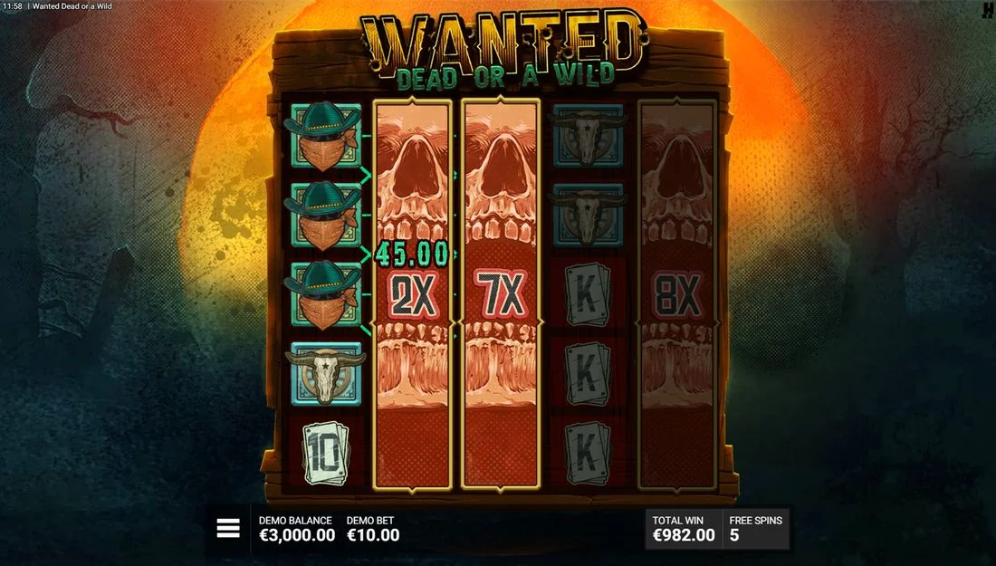 Screenshot gameplay Wanted Dead or a Wild