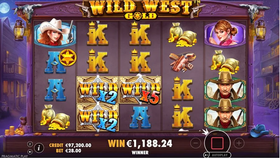 Screenshot gameplay Wild West Gold