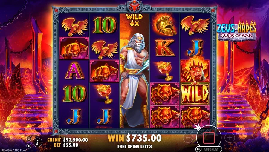 Screenshot gameplay Zeus vs Hades — Gods of War